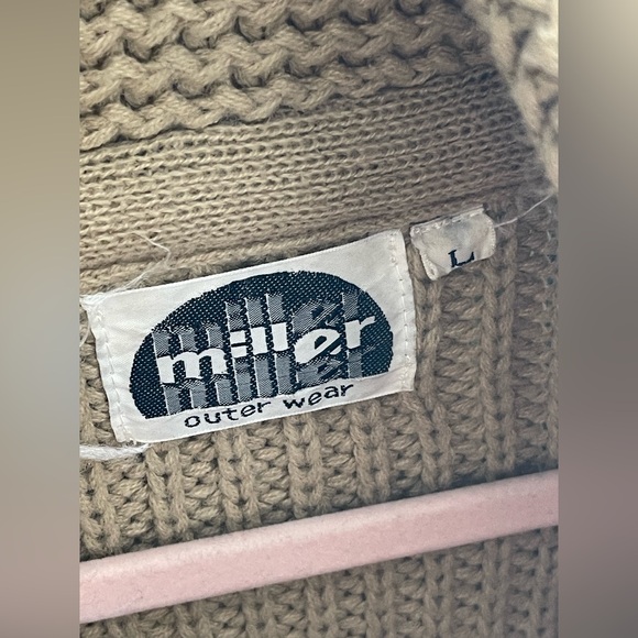 Miller Vintage Horse Cardigan Cowichan Sweater Knit Cowgirl Cowboy Western 70s - Picture 3 of 14